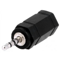 Adapter; Jack 2,5mm dugó,Jack 3,5mm aljzat; sztereo Adapter; Jack 2,5mm dugó,Jack 3,5mm aljzat; sztereo